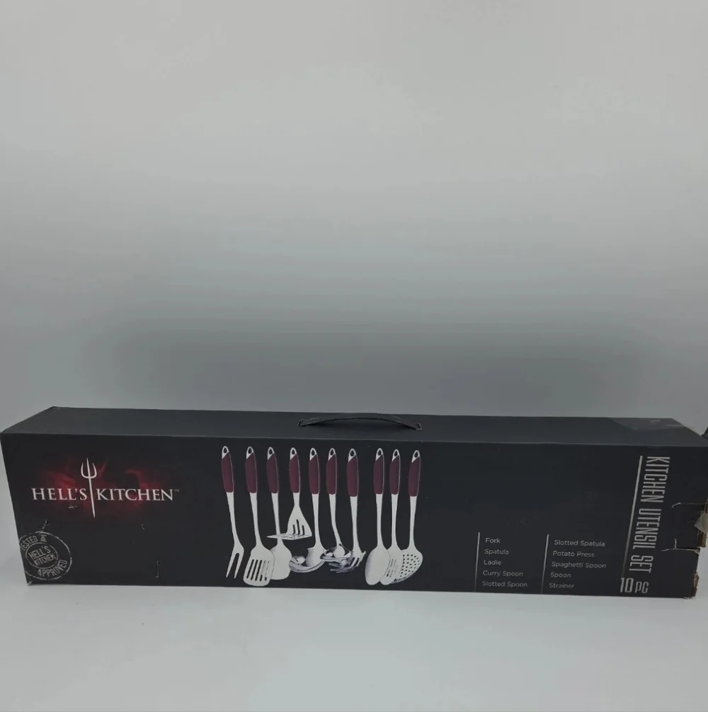 Red and Black Cooking Utensil Set
